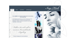 Desktop Screenshot of inge-hoeck-kosmetik.de